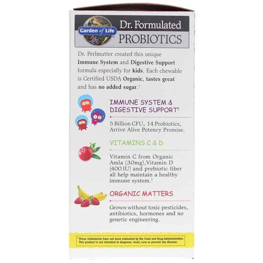 Dr. Formulated Probiotics Organic Kids +, GOL